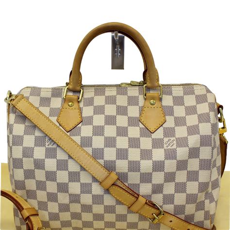 louis vuitton damier azur speedy 30 fake|speedy 30 with shoulder strap.